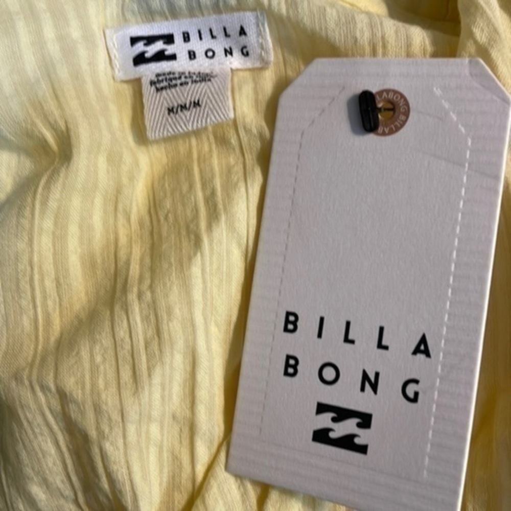 Billabong Sun Valley Romper Yellow Medium NWT - Picture 6 of 9